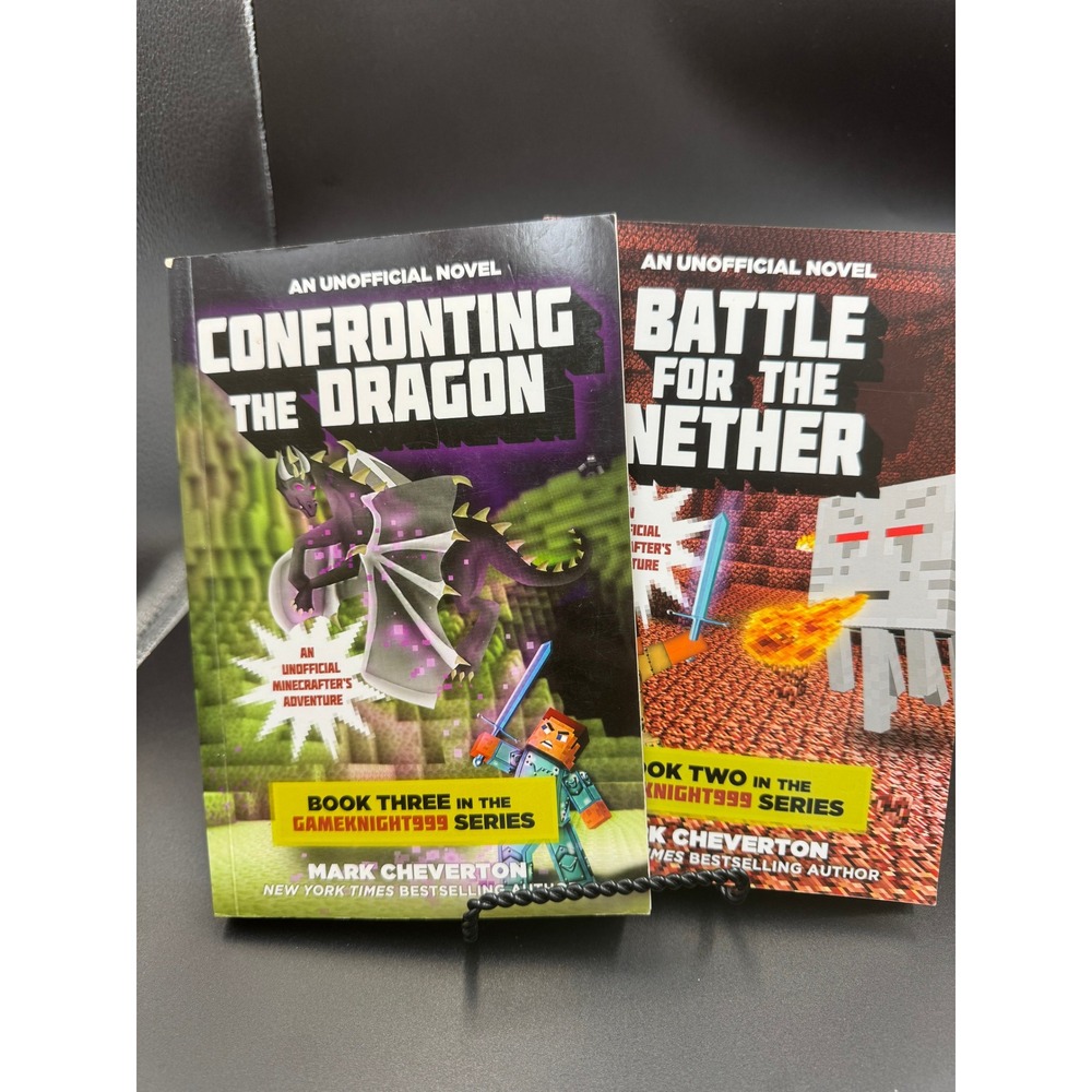 Minecraft Gameknight999 Series Books 2 & 3 Mark Cheverton Paperback Lot of 2
